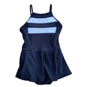 Vintage Upstream One‎ Piece Swimsuit with Skirt